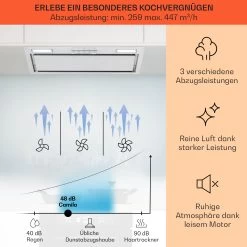Camila Dunstabzugshaube Einbau 70 Cm 397 M³/h LED Touch Edelstahl -Klarstein 10041346 de 0003 usp
