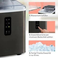 Albaron Supreme Eiswürfelmaschine Bullet 12kg/24h 1,5 Ltr Edelstahl -Klarstein 10041360 de 0004 logo