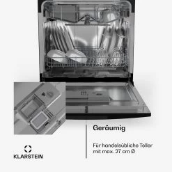 Havasia UV 8 Neo Tischgeschirrspüler UV-Licht Freistehend / Einbau 1380W -Klarstein 10041830 de 0006 usp