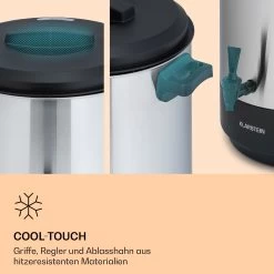 Abbey 25 Einkochautomat Getränkespender 25L 100°C 180min Edelstahl -Klarstein 10041838 de 0005 logo