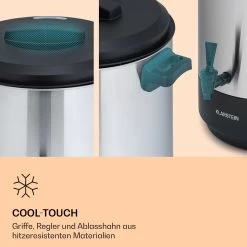 Abbey 60 Einkochautomat Getränkespender 60L 100°C 180min Edelstahl 14 Abbey 60 Einkochautomat Getränkespender 60L 100°C 180min Edelstahl -Klarstein 10041840 de 0005 logo