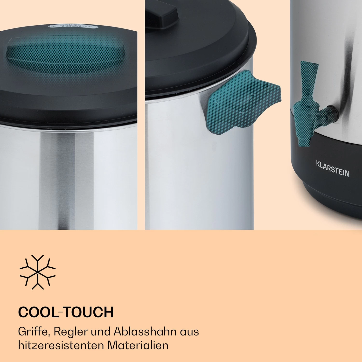 Abbey 60 Einkochautomat Getränkespender 60L 100°C 180min Edelstahl 7 Abbey 60 Einkochautomat Getränkespender 60L 100°C 180min Edelstahl – Bild 5