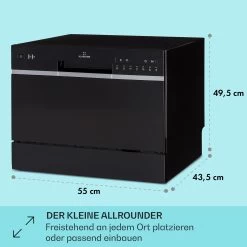 Amazonia 6 Smart Geschirrspüler App-Steuerung Freistehend 1380W -Klarstein 10041886 de 0005 usp