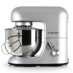 Bella Argentea Komplettset Küchenmaschine + Zusatzschüssel Silber -Klarstein 60001830 yy 0003 detail Klarstein Bella Argentea Kuechenmaschine reedit