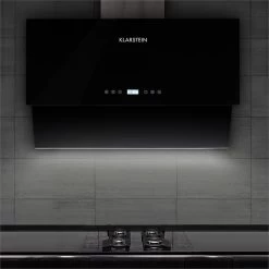 Aurea VII Dunstabzugshaube Umluftset 90cm Aktivkohlefilter Schwarz -Klarstein 60002223 yy 0003 ambient 02 Klarstein Aurea VII 90 Touch 195W schwarz
