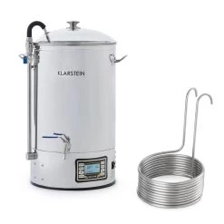 Mundschenk + Eintauchkühler Bierbrauanlage 2500W 30l 304 Edelstahl