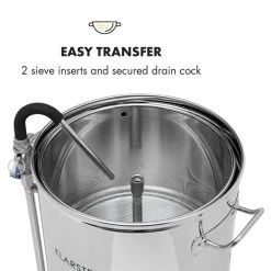 Mundschenk XXL + Eintauchkühler Bierbrauanlage 3000W 50l 304 Edelstahl -Klarstein 60002276 yy 0004 logo Klarstein Mundschenk XXL Maischekessel Edelstahl