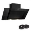 Zola Dunstabzugshaube Umluftset 90cm 635m³/h Aktivkohlefilter Schwarz 2 Zola Dunstabzugshaube Umluftset 90cm 635m³/h Aktivkohlefilter Schwarz -Klarstein 60002282 yy 0001 front Klarstein Zola Dunstabzugshaube Umluftset schwarz