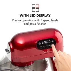 Curve Plus Küchenmaschinen-Set | 5l | 4-in-1 Fleischwolf | Rot -Klarstein 60002329 yy 0005 logo Klarstein Curve Plus Kuechenmaschinen Set rot