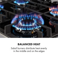 Kalahari Ignito Einbau-Ofen-Set Elektro / Gas 68Ltr Schwarz Edelstahl -Klarstein 60002586 yy 0008 logo Klarstein Ignito 4 Zonen Gaskochfeld schwarz