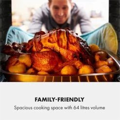 Gusteau Delicatessa Einbau-Ofen-Set Induktion 7000W Schwarz Edelstahl -Klarstein 60002594 yy 0005 logo Klarstein Gusteau Elektrischer Einbaubackofen schwarz