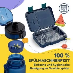 Schmatzfatz Frühstücksset Lunchbox & Trinkflasche Tritan Dicht BPA-frei 14 Schmatzfatz Frühstücksset Lunchbox & Trinkflasche Tritan Dicht BPA-frei -Klarstein 60002947 de 0005 logo