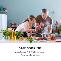 Delicatessa 60 Induktionskochfeld 4 Zonen 7000W Timer Weiß -Klarstein US 10033027 uk 0010 logo